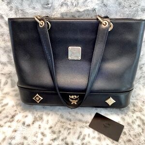 MCM Leather Satchel Handbag